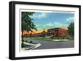 Columbus, Georgia, Exterior View of the Jordan Vocational High School-Lantern Press-Framed Art Print