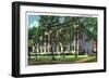 Columbus, Georgia, Exterior View of the Post Office-Lantern Press-Framed Art Print