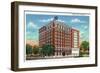 Columbus, Georgia, Exterior View of the Ralston Hotel-Lantern Press-Framed Art Print