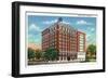 Columbus, Georgia, Exterior View of the Ralston Hotel-Lantern Press-Framed Art Print