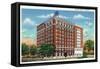 Columbus, Georgia, Exterior View of the Ralston Hotel-Lantern Press-Framed Stretched Canvas