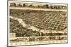 Columbus, Georgia - Panoramic Map-Lantern Press-Mounted Art Print