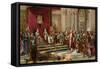 Columbus Greeted by King Ferdinand and Queen Isabella Upon His Return to Spain from the New World-null-Framed Stretched Canvas