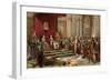 Columbus Greeted by King Ferdinand and Queen Isabella Upon His Return to Spain from the New World-null-Framed Giclee Print