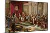 Columbus Greeted by King Ferdinand and Queen Isabella Upon His Return to Spain from the New World-null-Mounted Giclee Print