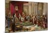 Columbus Greeted by King Ferdinand and Queen Isabella Upon His Return to Spain from the New World-null-Mounted Giclee Print