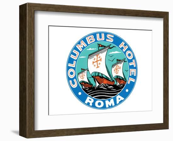 Columbus Hotel, Roma-null-Framed Premium Giclee Print