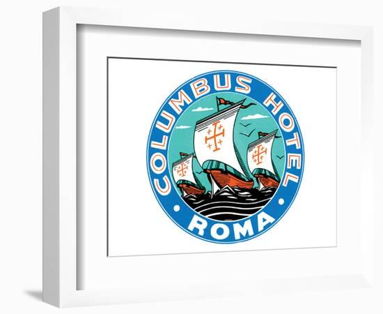 Columbus Hotel, Roma-null-Framed Premium Giclee Print