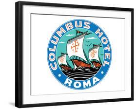 Columbus Hotel, Roma-null-Framed Art Print