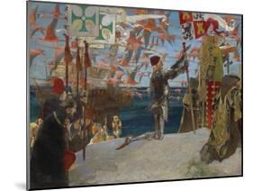 Columbus in the New World, 1906-Edwin Austin Abbey-Mounted Giclee Print