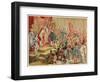 Columbus is Welcomed Back by Fernando and Isabel at Barcelona Spain-null-Framed Art Print
