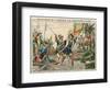 Columbus Lands 1492-null-Framed Art Print