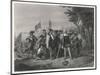 Columbus Lands on Watling Island-H.b. Hall-Mounted Art Print