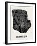 Columbus Map Art Print-null-Framed Art Print