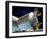 Columbus Module of the ISS, Artwork-David Ducros-Framed Photographic Print