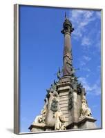 Columbus Monument in Port Vell, Barcelona, Catalonia, Spain, Europe-Richard Cummins-Framed Photographic Print