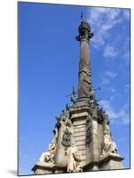 Columbus Monument in Port Vell, Barcelona, Catalonia, Spain, Europe-Richard Cummins-Mounted Photographic Print