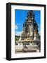 Columbus monument on the Placa del Portal de la Pau, Barcelona, Catalonia, Spain-null-Framed Art Print