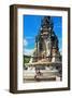 Columbus monument on the Placa del Portal de la Pau, Barcelona, Catalonia, Spain-null-Framed Art Print