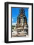 Columbus monument on the Placa del Portal de la Pau, Barcelona, Catalonia, Spain-null-Framed Art Print