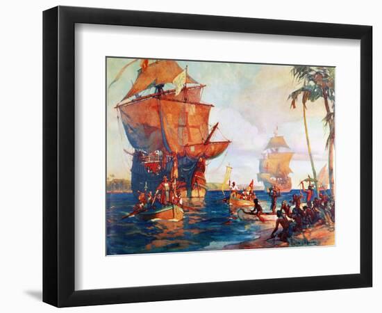 Columbus: New World, 1492-W.j. Aylward-Framed Giclee Print