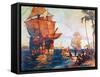 Columbus: New World, 1492-W.j. Aylward-Framed Stretched Canvas