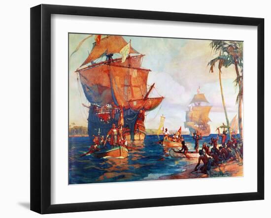 Columbus: New World, 1492-W.j. Aylward-Framed Giclee Print