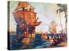 Columbus: New World, 1492-W.j. Aylward-Stretched Canvas