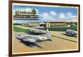 Columbus, Ohio - Landed Twa Planes at Port Columbus-Lantern Press-Framed Art Print