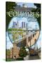 Columbus, Ohio - Montage Scenes-Lantern Press-Stretched Canvas