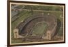 Columbus, Ohio - Ohio State University Stadium from Air-Lantern Press-Framed Art Print