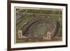 Columbus, Ohio - Ohio State University Stadium from Air-Lantern Press-Framed Art Print