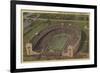 Columbus, Ohio - Ohio State University Stadium from Air-Lantern Press-Framed Art Print