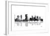 Columbus Ohio Skyline BG 1-Marlene Watson-Framed Giclee Print