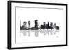 Columbus Ohio Skyline BG 1-Marlene Watson-Framed Giclee Print