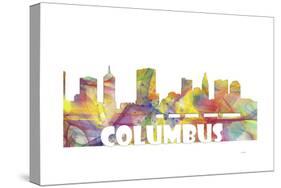 Columbus Ohio Skyline Mclr 2-Marlene Watson-Stretched Canvas