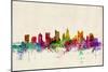 Columbus Ohio Skyline-Michael Tompsett-Mounted Art Print