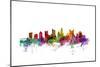 Columbus Ohio Skyline-Michael Tompsett-Mounted Art Print