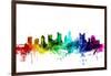 Columbus Ohio Skyline-Michael Tompsett-Framed Art Print