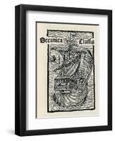 Columbus's Ship, the Santa Maria, (149), 1912-null-Framed Giclee Print