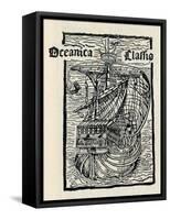 Columbus's Ship, the Santa Maria, (149), 1912-null-Framed Stretched Canvas