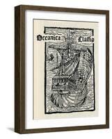 Columbus's Ship, the Santa Maria, (149), 1912-null-Framed Giclee Print