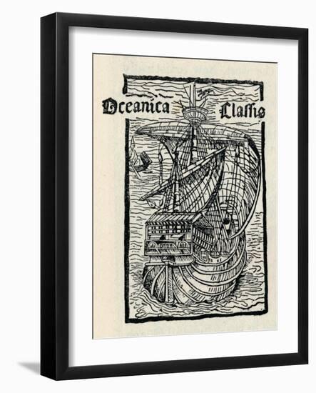 Columbus's Ship, the Santa Maria, (149), 1912-null-Framed Giclee Print