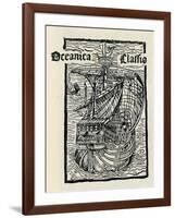 Columbus's Ship, the Santa Maria, (149), 1912-null-Framed Giclee Print