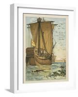 Columbus Sailing Through the Sargasso Sea-Andrew Melrose-Framed Giclee Print