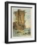 Columbus Sailing Through the Sargasso Sea-Andrew Melrose-Framed Giclee Print