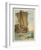 Columbus Sailing Through the Sargasso Sea-Andrew Melrose-Framed Giclee Print