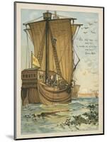 Columbus Sailing Through the Sargasso Sea-Andrew Melrose-Mounted Giclee Print