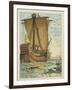 Columbus Sailing Through the Sargasso Sea-Andrew Melrose-Framed Giclee Print