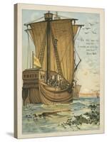 Columbus Sailing Through the Sargasso Sea-Andrew Melrose-Stretched Canvas